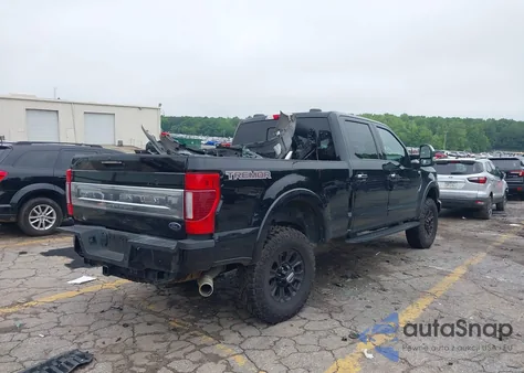 2022 Ford F250 Platinum из США, поврежденный, VIN 1FT7W2BN9NEE96881